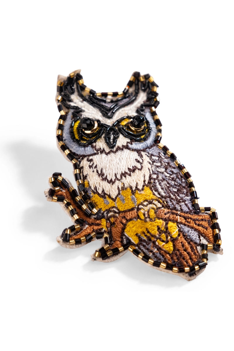Owl Charm Brooch