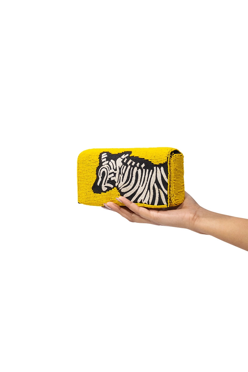 Zebra Crossbody Clutch