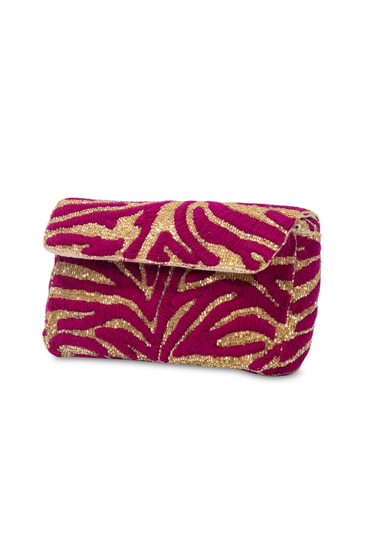 Urban Tiger Pattern Embroidery Shoulder Bag