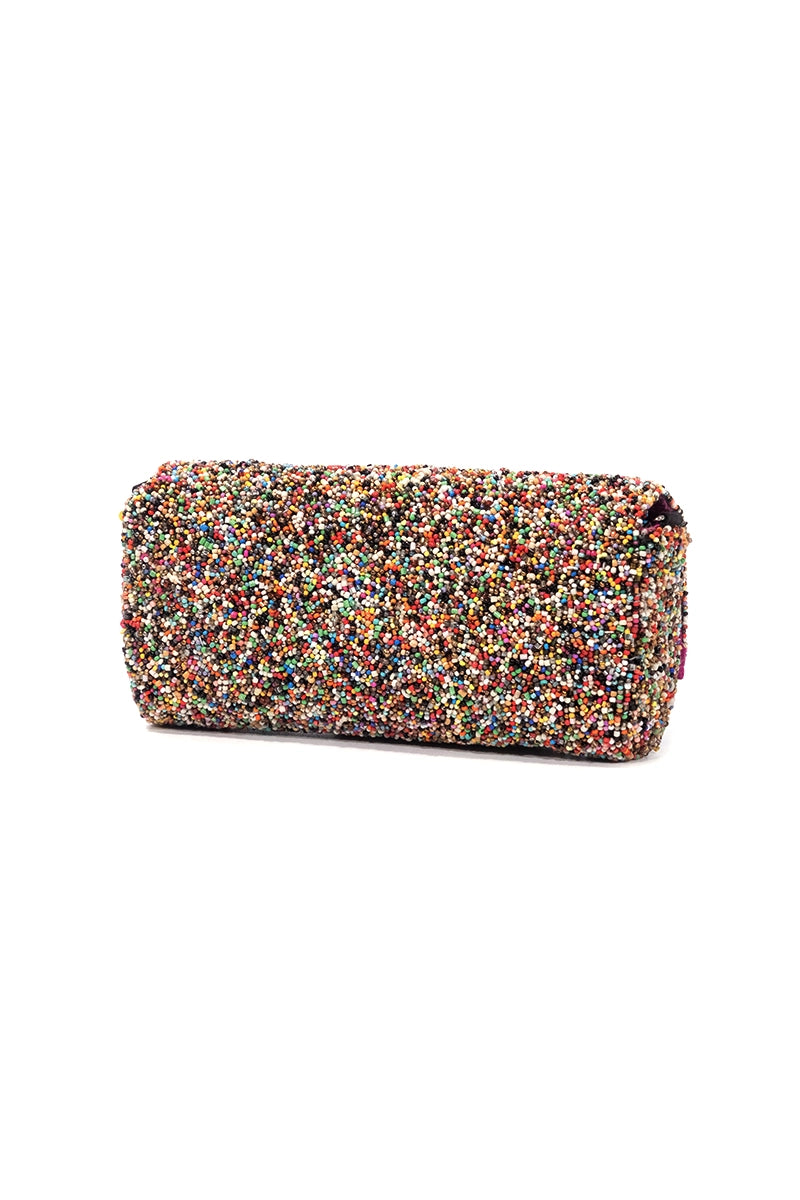 Sparkle Beaded Crossbody Clutch