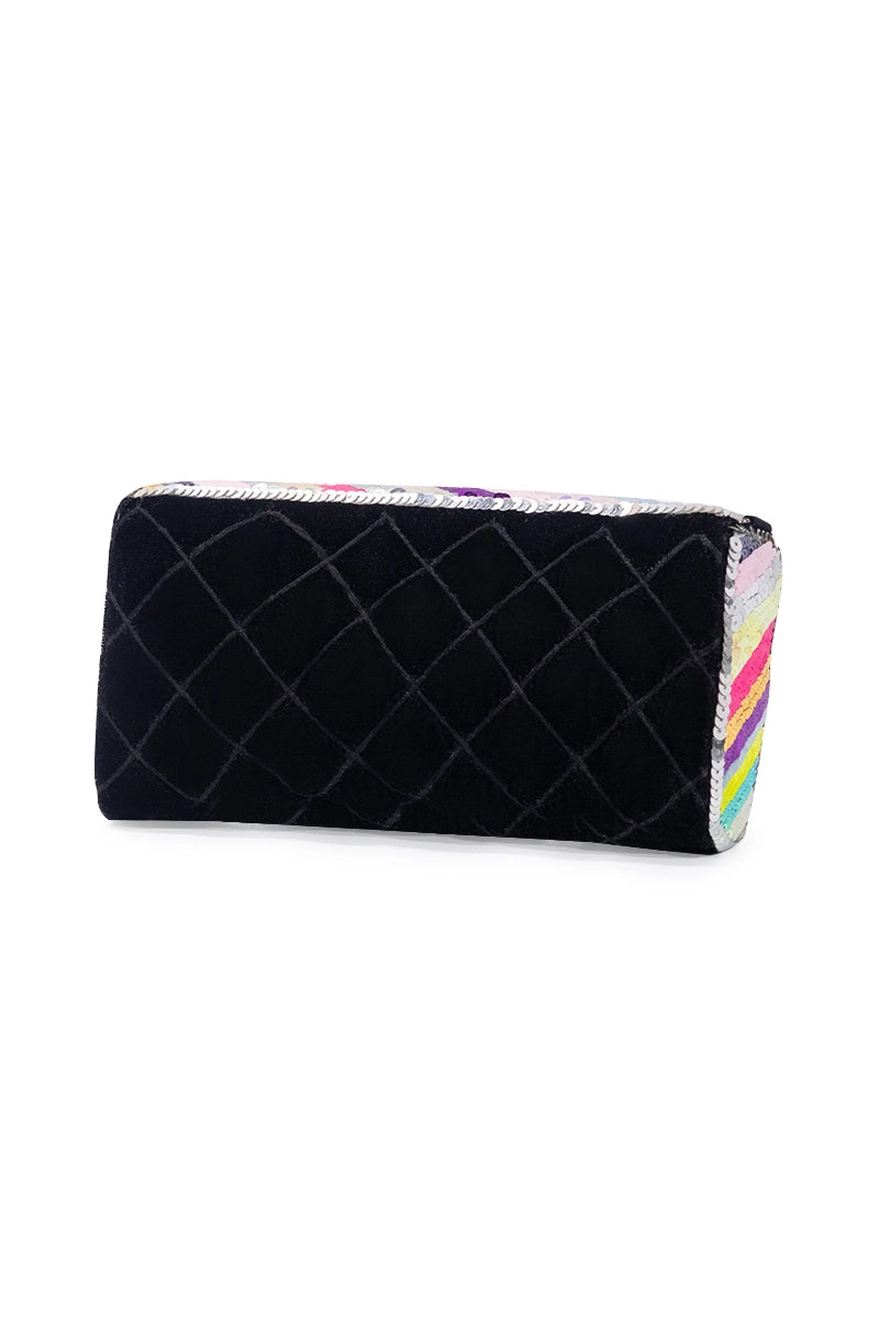 Iridescent Sequins Crossbody Clutch