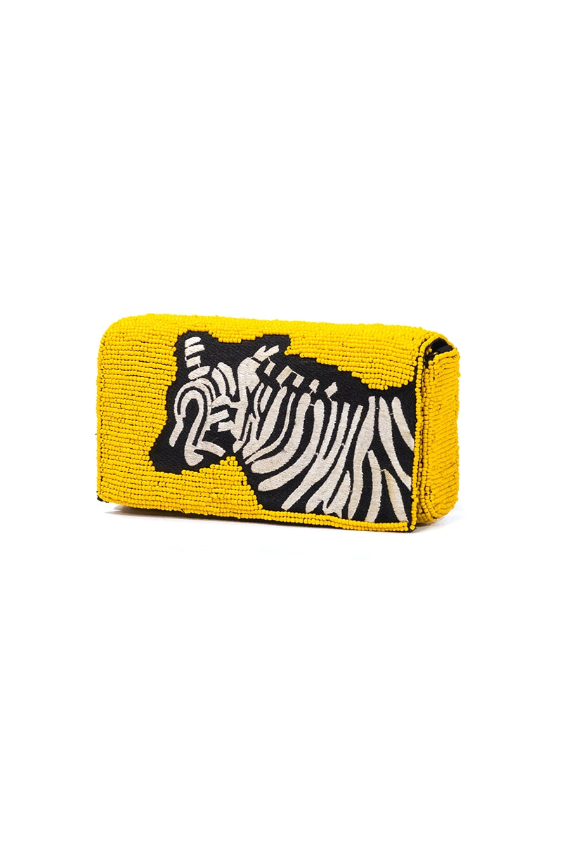 Zebra Crossbody Clutch