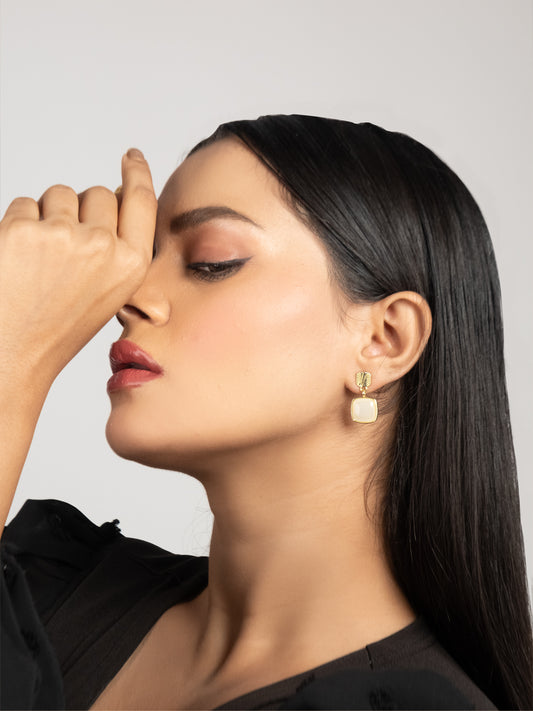 Marble drop earrings