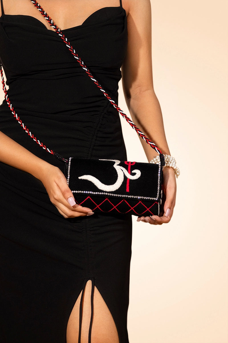 Om Mahakal Cross Body Clutch